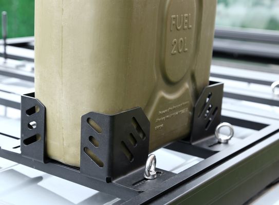 سیاه 102*100*103mm 4x4 وسایل نقلیه لوازم جانبی خارجی قطعات فلزی بطری حامل روغن بطری براکت