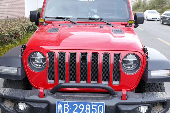 جیپ Wrangler JK JL 2007 سنگین وظیفه سیاه آلومینیوم هود قفل کیت با پرچم ایالات متحده