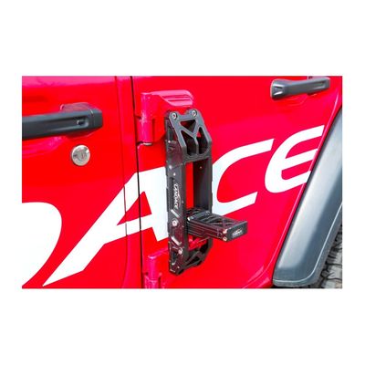 قدم درب ماشین CNC مشینی سیاه برای جیپ Wrangler JL JK Foldable Hard Anodizing Finish