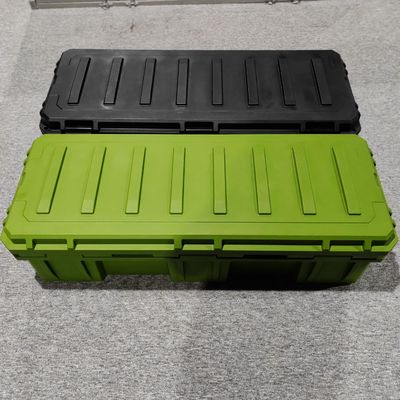 جعبه ذخیره سازی ابزار پلاستیکی 110L برای ذخیره سازی ایمن ابزار در قفسه های سقف خودروهای سنگین