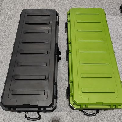 جعبه ذخیره سازی ابزار پلاستیکی 110L برای ذخیره سازی ایمن ابزار در قفسه های سقف خودروهای سنگین