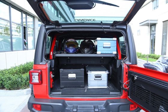 سطح پوشش پودری استوار و آسان برای نصب قفسه برای Jeep Wrangler بخش بارگیری عقب