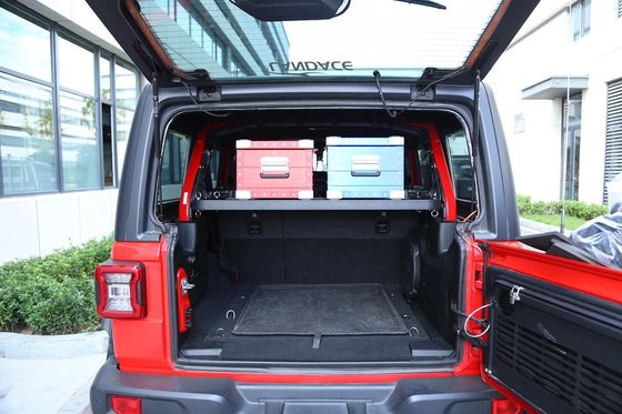 سطح پوشش پودری استوار و آسان برای نصب قفسه برای Jeep Wrangler بخش بارگیری عقب