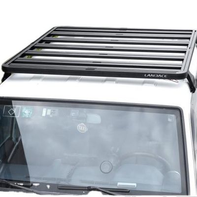 1400X1320mm Black Powder Coating Roof Rack برای تویوتا 4x4 وسایل نقلیه خارجی