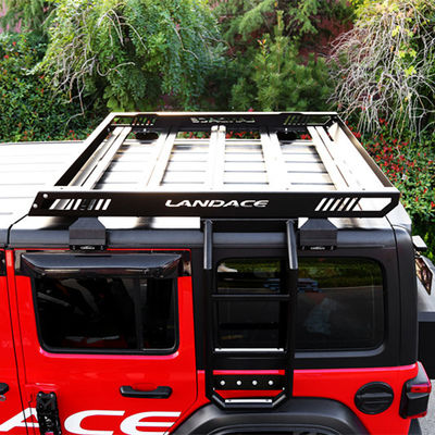 Jeep Wrangler JL JK سقف راک تراک با فایر باد و آلومینیوم آلیاژ دستکش چمدان