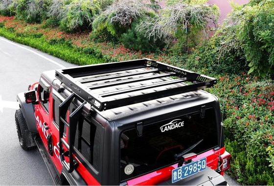 4x4 سبد سقف خودرو برای 18-23 Wrangler Rubicon Jeep ساخت و ساز آلومینیوم فولاد