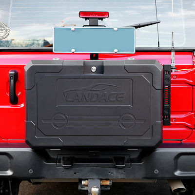 درب عقب آلومینیوم با کیفیت بالا جعبه ذخیره سازی خارجی برای Wrangler JL JK 700X450X317mm