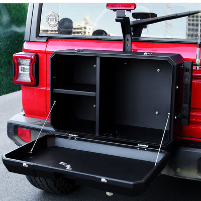 درب عقب آلومینیوم با کیفیت بالا جعبه ذخیره سازی خارجی برای Wrangler JL JK 700X450X317mm