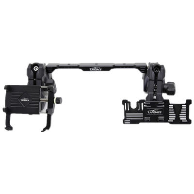 نگهدارنده تلفن چند مرتبه + GoPro Mount با ریل اسلاید آلومینیومی، زاویه انعطاف پذیر برای 2018-2022 Jeep Wrangler
