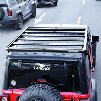 جیپ Wrangler سقف راک 4 رانر سیاه ماشین سقف حمل چمدان 1500 * 1425 * 55mm