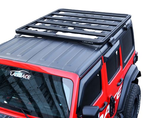 نصب سريع و آسان ريك سقف آلومينيوم 4x4 سياه براي جيپ رانگلر JL
