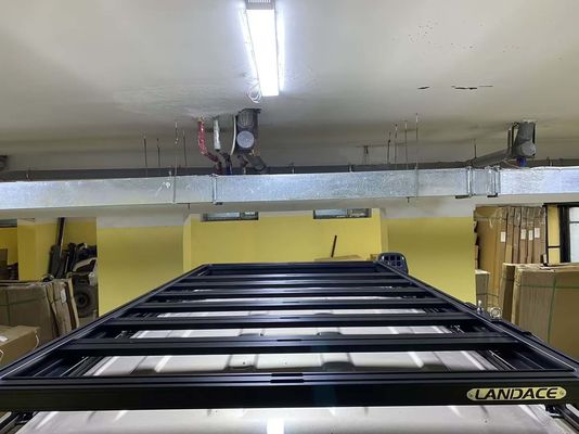 سقف آلومینیوم سیاه آلیاژ قفسه نصب سبد برای 4Runner سقف ماشین در خارج از جاده لوازم جانبی